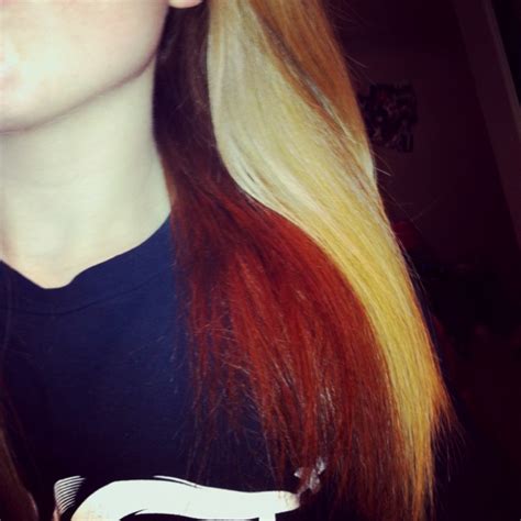 Dyed My Hair Red Underneath I Love It Hair Pinterest