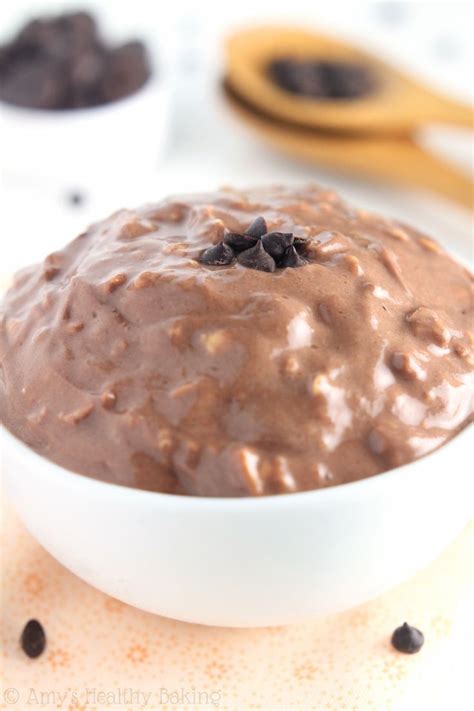 Low calorie' doesn't have to mean bland food. Chocolate Protein Overnight Oats -- just 5 healthy ingredients! They taste like a cr… | Protein ...