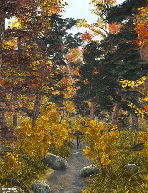 Forest Autumn Daz 3d