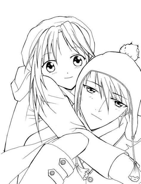 Emo Couple Coloring Pages At Free Printable