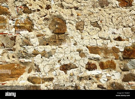 Old Weathered Stone Wall Texture For Your Architectural Design Stock