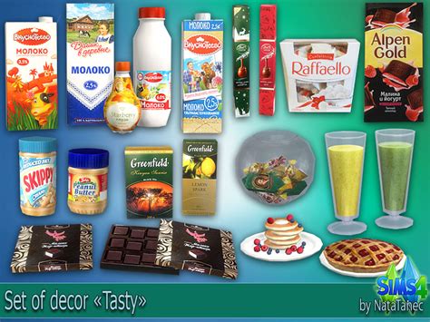 My Sims 4 Blog Tasty Decorative Food Set By Natatanec