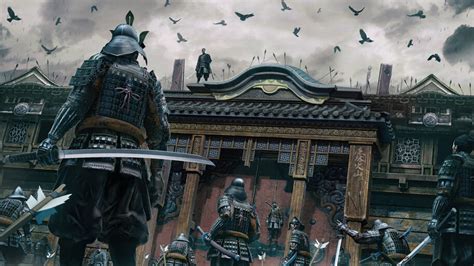 81400 Samurai Warriors Castle Battle Fantasy 4k Wallpaper Pc