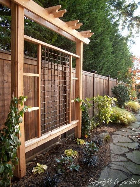 Great design to use as an entry arbor or for a pathway. Inspire Your Garden With A Trellis | Backyard pergola ...