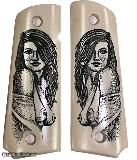 Colt Ivory Like Grips With Naked Lady For Sale