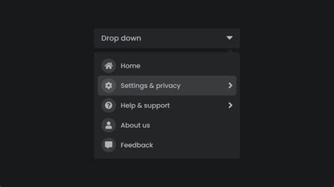 Advanced Drop Down Menu Animation Like Facebook Using Html Css And Javascript
