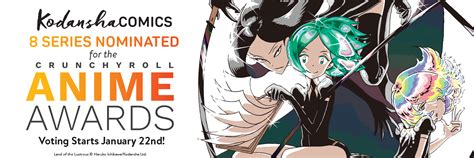 Crunchyroll Anime Awards Kodansha Comics Nominees Kodansha