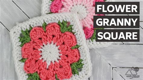 How To Crochet Flower Granny Square Youtube