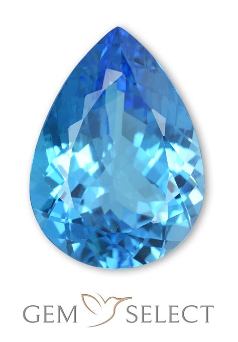Pear Facet Blue Topaz From Brazil Blue Gemstones Blue Gems Gemstone