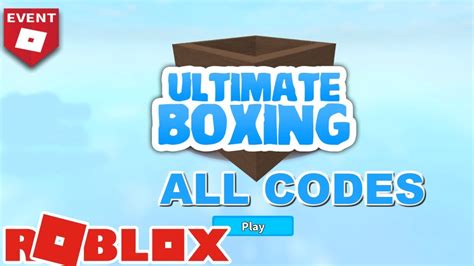 Ultimate Boxing Roblox Event All Codes Youtube