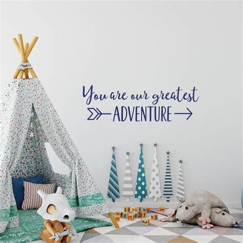 You Are Our Greatest Adventure Wall Decal Nursery Quotes Etsy Baby