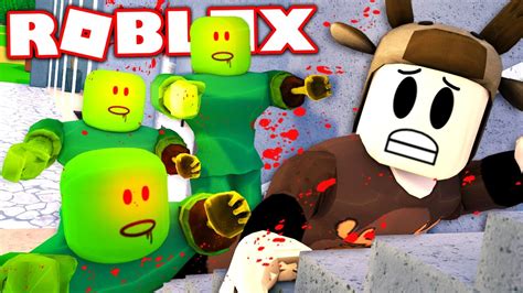 Survive The Scary Zombies In Roblox Roblox Zombie Apocalypse Youtube