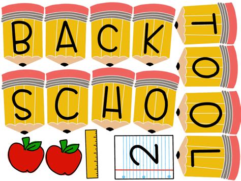 Back To School Banner Printables A Girl And A Glue Gun