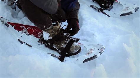 How To Put Snowshoes On Properly Youtube
