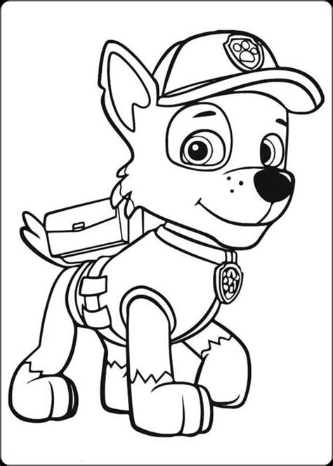 Gambar Mewarnai Mobil Paw Patrol Gambar Mewarnai