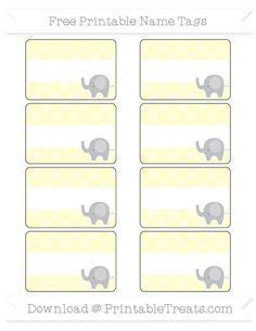 Make sure that you use elephant baby shower invitations to create elephant baby shower invitations, you can either contact a birthday planner or do it by yourself. Free Cream Dotted Pattern Elephant Name Tags | Name tags, Baby patterns, Printable tags template