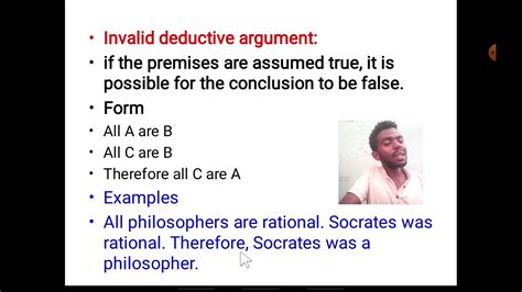 Logic Valid And Invalid Sound And Unsound Deductive Argument And