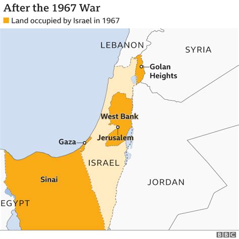 Israels Borders Explained In Maps Bbc News