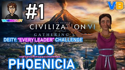 Deity Every Leader Challenge Dido Phoenicia Part 1 Civilization 6 Gathering Storm