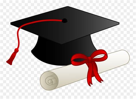 Download Gown Clipart High School Cap Graduation Hat And Scroll Png