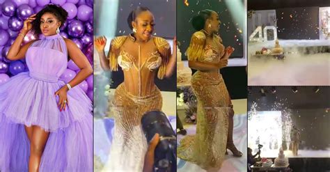 Watch Ini Edo S Grand Entrance At Her 40th Birthday Party Video