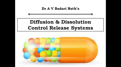 Diffusion And Dissolution Control Drug Delivery System Youtube