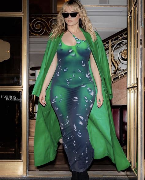 Bebe Rexha Steps Out In Nyc Rocking A Syndical Chamber Green Waterdrops
