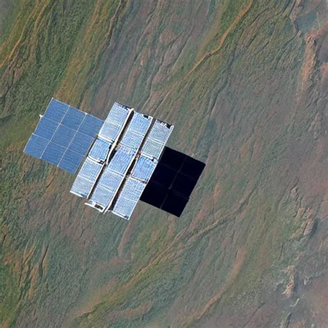 A Satellite Orbiting The Earth Solar Panels Out Photo Stable