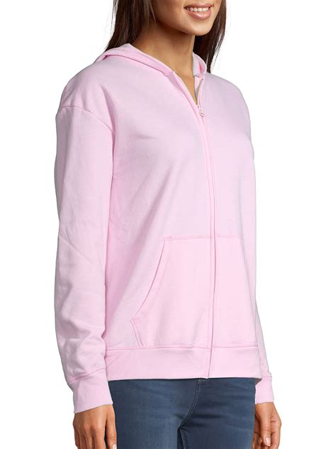 Hanes Comfortsoft Ecosmart Womens Fleece Full Zip Hoodie Sweatshirt