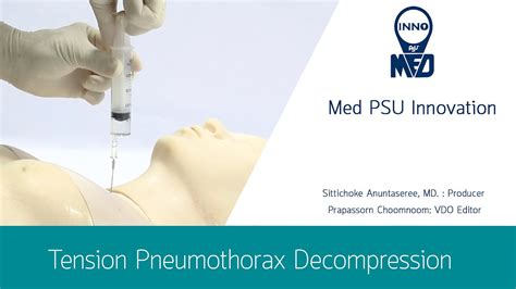 Tension Pneumothorax Needle Decompression Psu Youtube