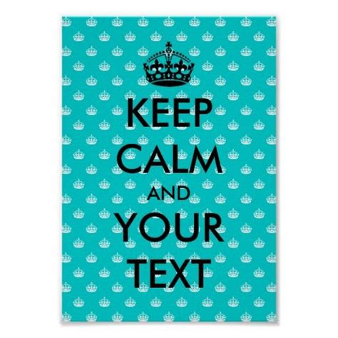 Keep Calm Poster Template With Crown Pattern Keep Calm Posters