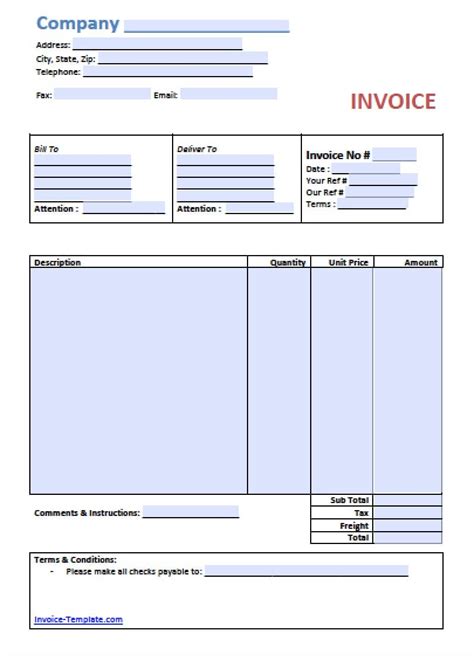 free printable simple invoice template printable templates 68672 hot sex picture