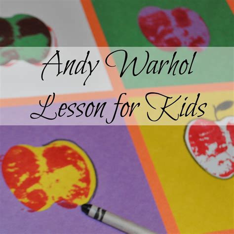 Andy Warhol Lesson For Kids Liberty Hill House Andy Warhol Art Pop
