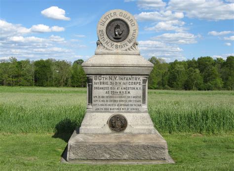 Monument To The 80th New York Volunteer Infantry Regiment At Gettysburg