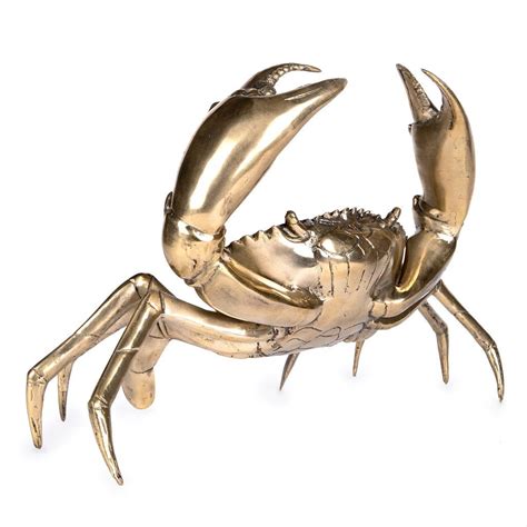 Brass Crab Sculpture With Images Brass Animals Designer Homewares