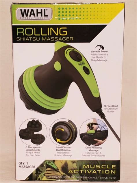 Wahl Deep Rolling Shiatsu Handheld Massager Full Body Massage For Sale