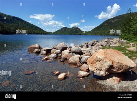 Jordan Pond In Acadia National Park Maine Stock Photo Alamy