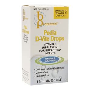 Although the american academy of pediatrics recommends keeping infants out of direct sunlight, decreased sunlight exposure may increase children's risk of vitamin d deficiency. bProtected Pedia D-Vite Drops Vitamin D Supplement for ...