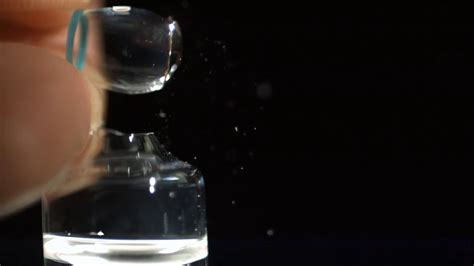 Slow Motion Of Opening A Single Dose Glass Ampoule Youtube