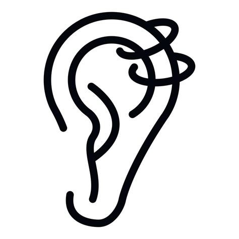 Shape Ear Piercing Icon Outline Style 15366689 Vector Art At Vecteezy