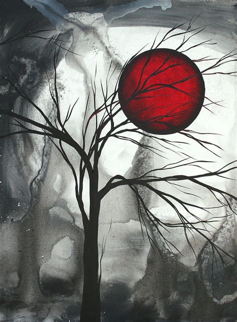 Blood Of The Moon 2 By Madart Painting By Megan Duncanson Fine Art