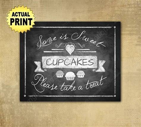 Love Is Sweet Cupcakes Sign Chalkboard Wedding Cupcakes Bar Etsy