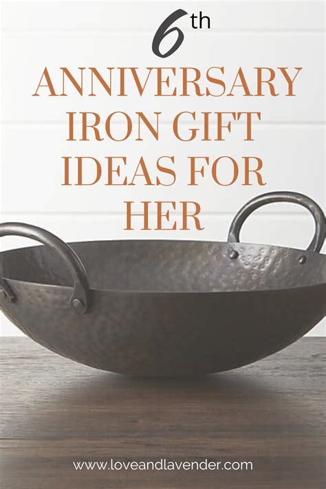 Treat the special someone in your life to something unique and fun or functional with this list of products you. 22 Impressive Iron Anniversary Gifts for Your 6th Year in ...