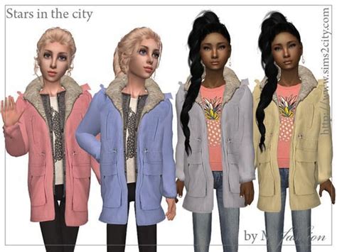Accessory Parka For Girls For The Sims 2 Ts2 Sims Cc Sims 4 Children
