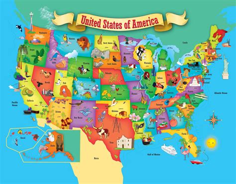 Masterpieces Explorer Kids Usa Map 60 Piece Kids Puzzle Have A Look