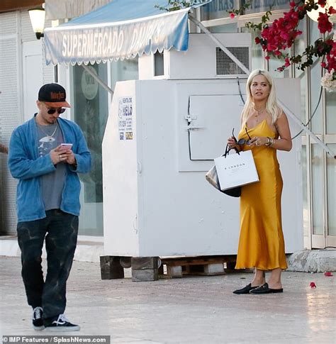 Rita Ora Enjoys Alfresco Lunch With On Off Ex Andrew Watt During Ibiza