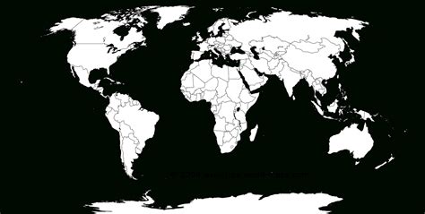 World Map Black And White Blank New At Maps Printable Map Hd Map Of