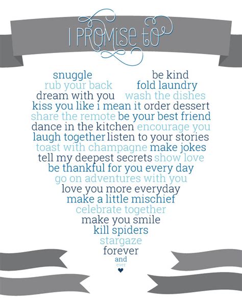 8x10 Print I Promise To Love You Forever And Ever Digital Etsy