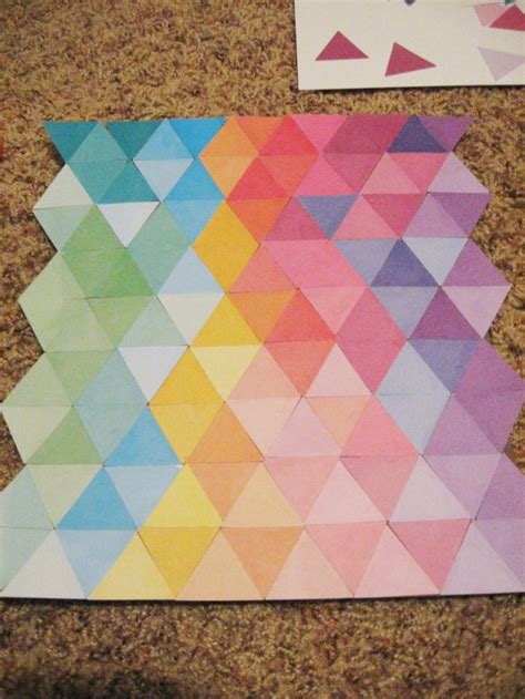 Diy Colorful Triangle Wall Art Make Something Mondays