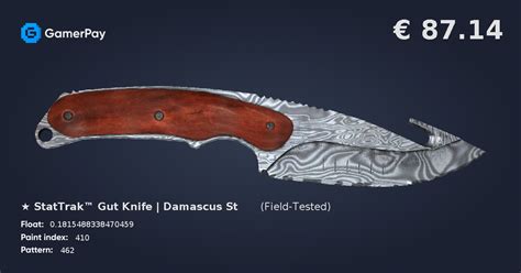Stattrak Gut Knife Damascus Steel On Gamerpay